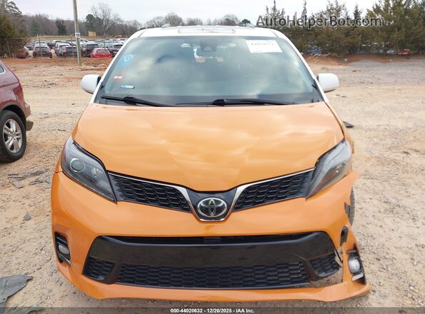 5TDXZ3DC2LS026210 2020 TOYOTA SIENNA Оранжевый Вид щитка приборов