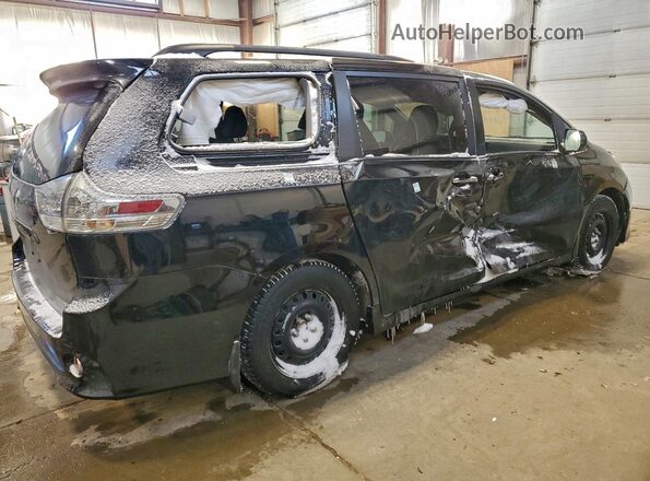 5TDXZ3DC8HS788464 2017 TOYOTA SIENNA Черный Задняя правая четверть