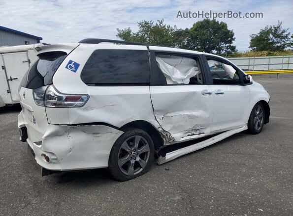 5TDXZ3DCXJS953016 2018 TOYOTA SIENNA White უკანა მარჯვენა