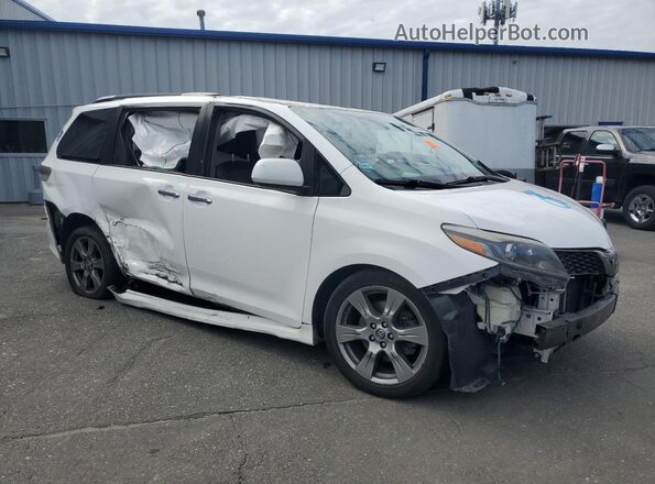 5TDXZ3DCXJS953016 2018 TOYOTA SIENNA White წინა მარჯვენა