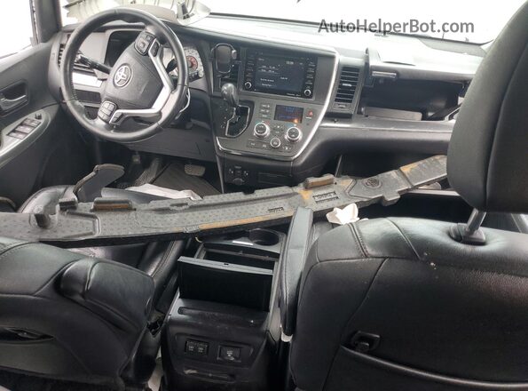5TDXZ3DCXJS953016 2018 TOYOTA SIENNA White წინა პანელის ხედი