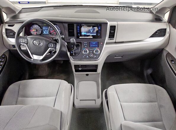 5TDZK3DC5GS700871 2016 TOYOTA SIENNA Белый Вид панели приборов