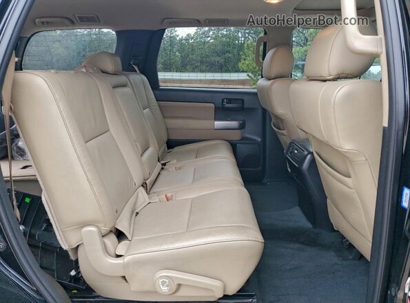 5TDZY5G15JS070300 2018 TOYOTA SEQUOIA Черный Вид задней части салона