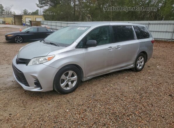 5TDZZ3DC2LS030234 2020 TOYOTA SIENNA Silver Առջևի ձախ երեք քառորդ տեսարան