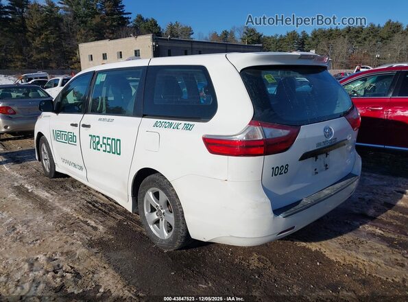 5TDZZ3DC8JS955596 2018 TOYOTA SIENNA Белый Панорамный вид салона 360°