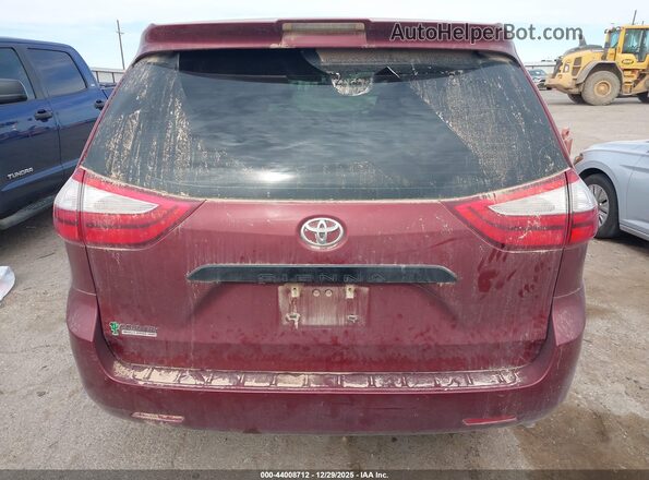 5TDZZ3DC9JS953680 2018 TOYOTA SIENNA Red 
