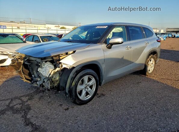 5TDZZRAH2LS007233 2020 TOYOTA HIGHLANDER Серебряный Передняя левая четверть