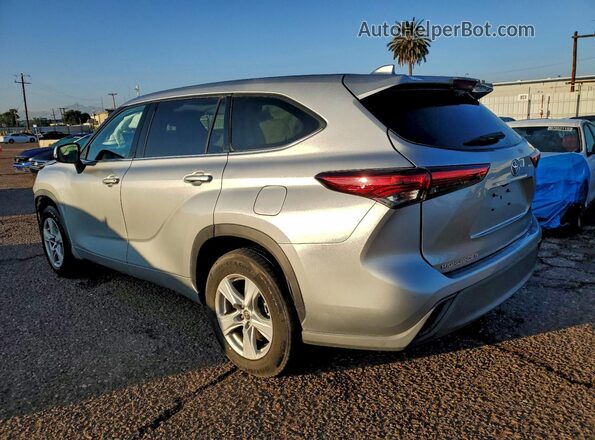 5TDZZRAH2LS007233 2020 TOYOTA HIGHLANDER Серебряный Задняя левая четверть