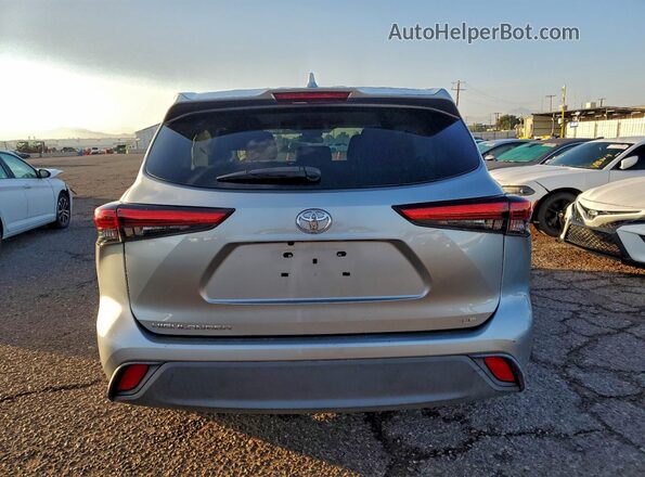 5TDZZRAH2LS007233 2020 TOYOTA HIGHLANDER Серебряный Вид сзади