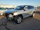 2020 Toyota Highlander L Серебряный vin: 5TDZZRAH2LS007233 Damage: Hood, Misaligned, Repair Required