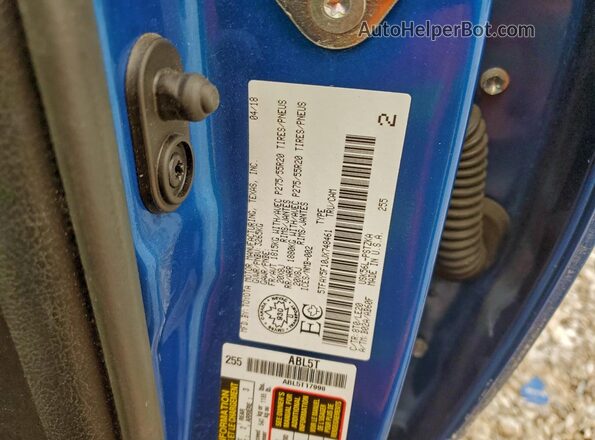 5TFAY5F10JX748461 2018 TOYOTA TUNDRA Синий Вид наклейки с VIN-кодом