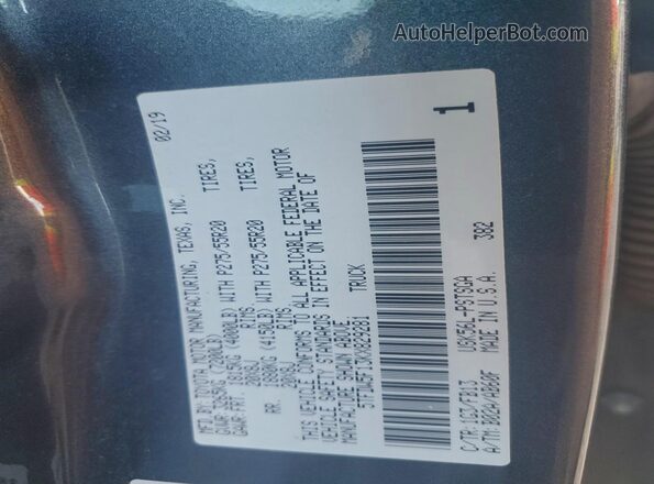 5TFDW5F13KX829281 2019 TOYOTA TUNDRA Угольный Вид подкапотного пространства