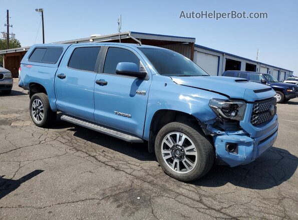 5TFDY5F1XKX796581 2019 TOYOTA TUNDRA Синий Передняя правая четверть