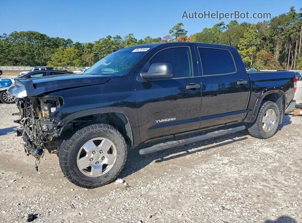 5TFEM5F13JX133755 2018 TOYOTA TUNDRA Black Vista tres cuartos delantera izquierda