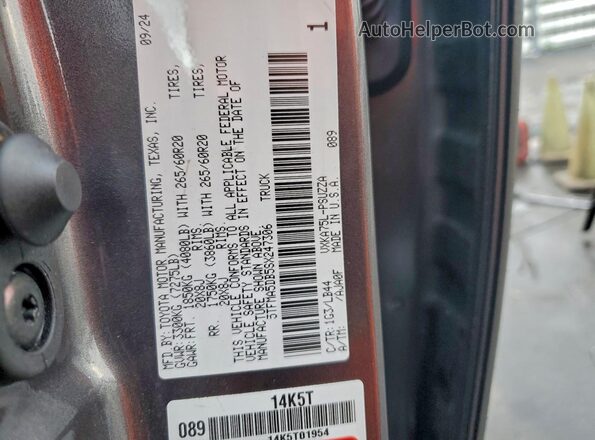 5TFMA5DB5SX247306 2025 TOYOTA TUNDRA Серый Вид подкапотного пространства