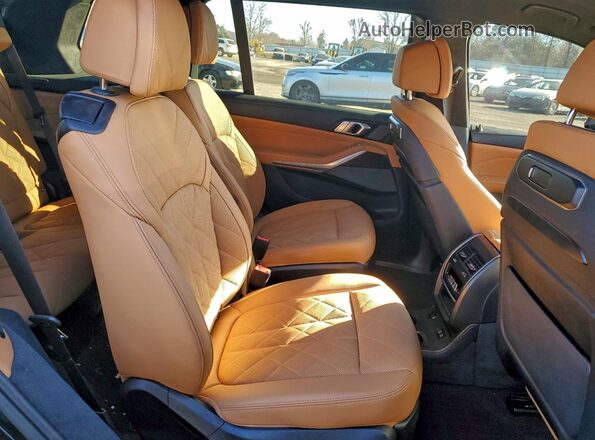 5UX23EM05R9U65971 2024 BMW X7 Blue Rear interior view