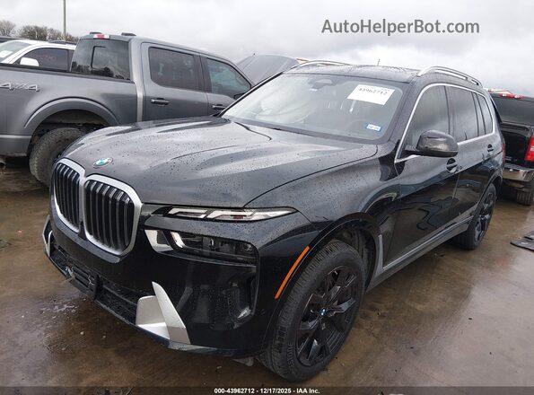5UX23EM07R9T59490 2024 BMW X7 Black Առջևի ձախ երեք քառորդ տեսարան