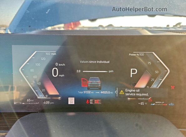 5UX23EM09P9R44777 2023 BMW X7 Gray Widok zestawu wskaźników