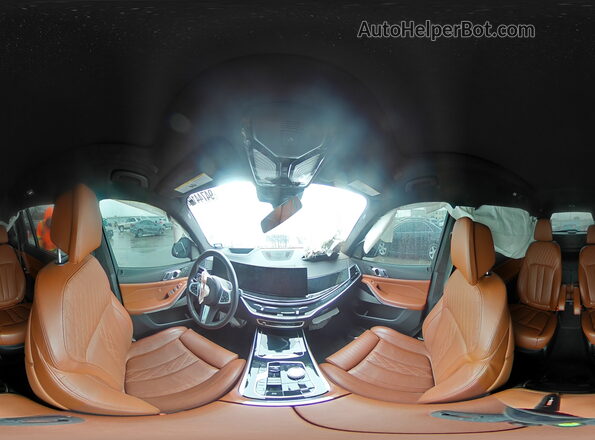 5UX23EM0XP9P37038 2023 BMW X7 Silver Vista de la etiqueta del VIN