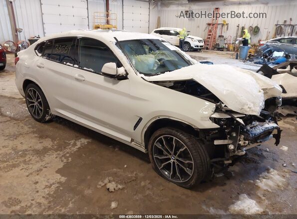 5UX2V1C06M9H07053 2021 BMW X4 White Przód prawy