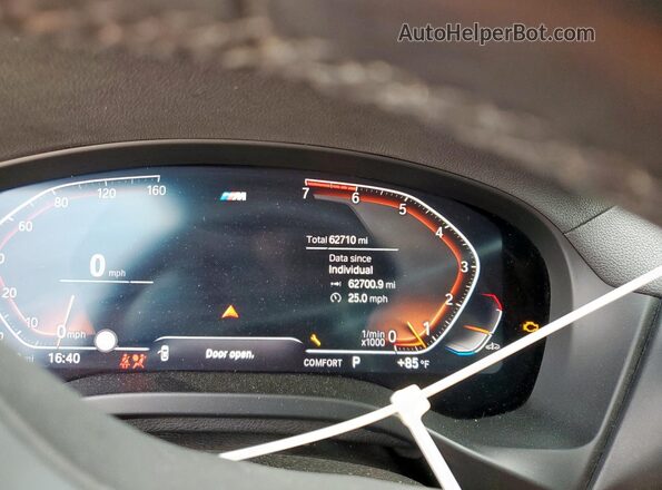 5UX2V1C0XM9G42532 2021 BMW X4 Белый Вид щитка приборов