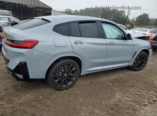 5UX33DT00P9S79753 2023 BMW X4 Синий Задняя правая четверть