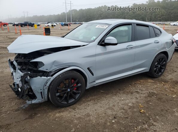 5UX33DT00P9S79753 2023 BMW X4 Синий Передняя левая четверть
