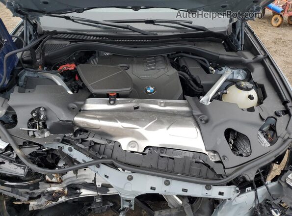 5UX33DT00P9S79753 2023 BMW X4 Синий Вид подкапотного пространства