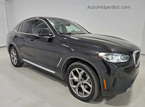 5UX33DT02N9M98730 2022 BMW X4 Black Vista tres cuartos delantera izquierda