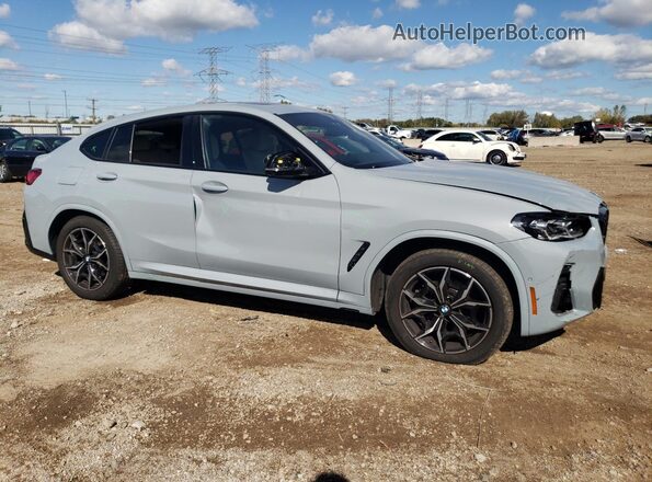 5UX33DT03R9T76447 2024 BMW X4 Gray Передня права чверть
