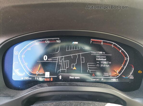 5UX33DT03R9T76447 2024 BMW X4 Gray Вид щитка приладів