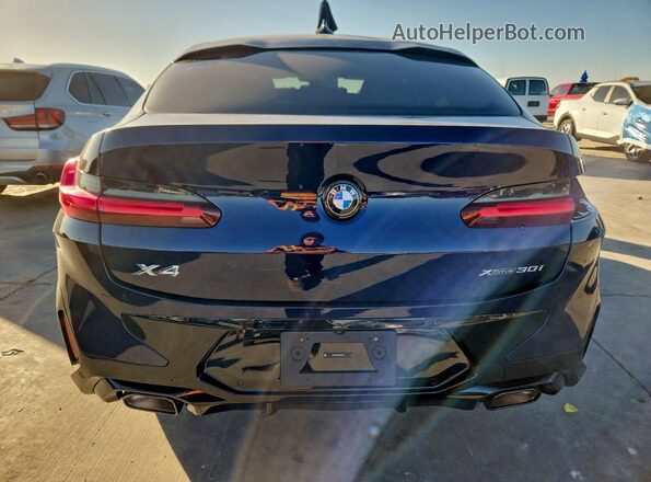5UX33DT08S9118141 2025 BMW X4 Синий Вид сзади