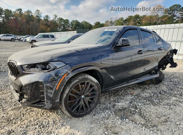 5UX33EX02R9S91440 2024 BMW X6 Черный Передняя левая четверть