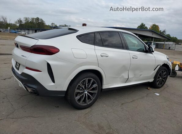 5UX33EX08R9V57494 2024 BMW X6 White Задня права чверть