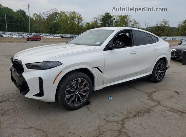 5UX33EX08R9V57494 2024 BMW X6 White Передня ліва чверть