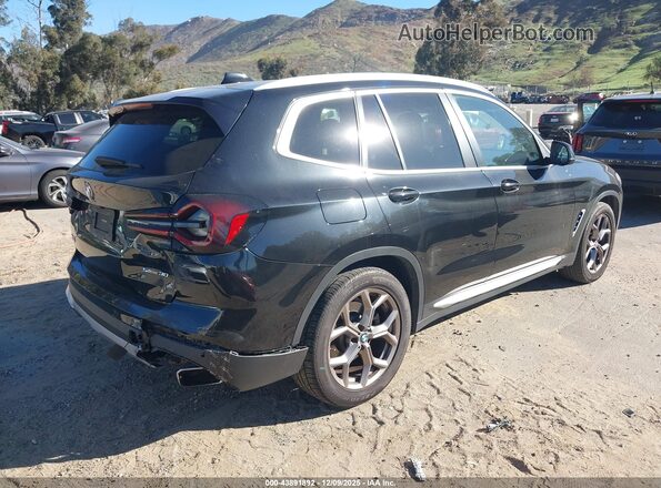 5UX43DP02N9J97616 2022 BMW X3 Black Tył prawy