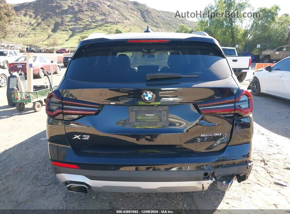 5UX43DP02N9J97616 2022 BMW X3 Black 