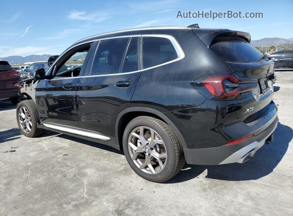 5UX43DP02R9T99216 2024 BMW X3 Black უკანა მარცხენა