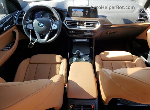 5UX43DP02R9T99216 2024 BMW X3 Black წინა პანელის ხედი