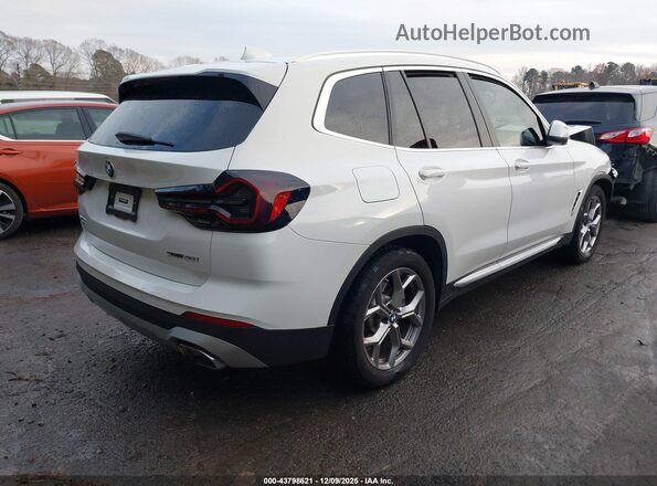 5UX43DP04N9N14120 2022 BMW X3 Белый Задняя правая четверть