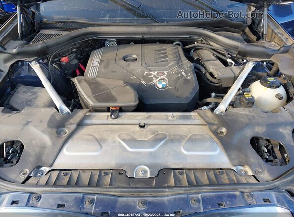 5UX43DP09N9N42642 2022 BMW X3 Синий Вид сзади