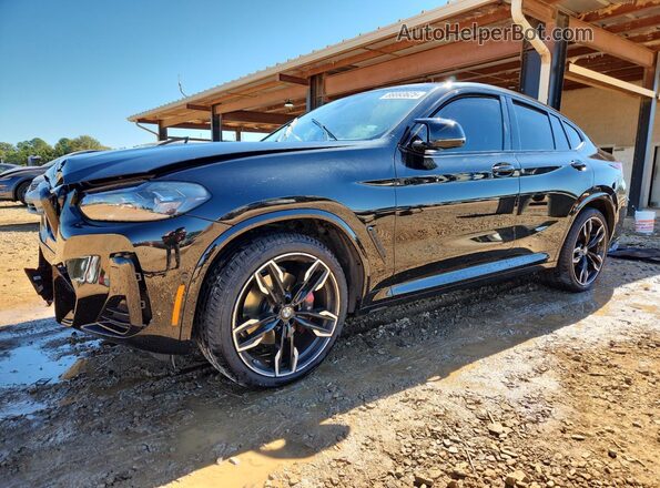 5UX43DT02R9V91614 2024 BMW X4 Черный Передняя левая четверть