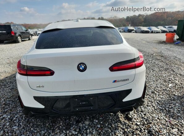 5UX43DT06R9T82294 2024 BMW X4 White Widok z tyłu