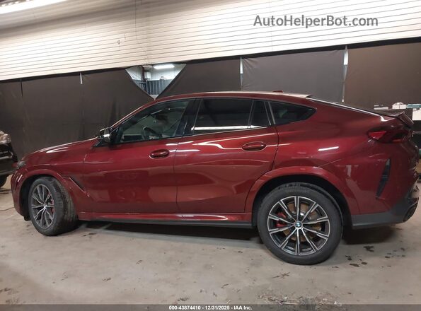 5UX43EX09T9150201 2026 BMW X6 Red Панорамний вид салону 360°