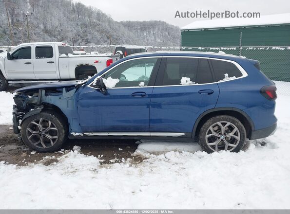 5UX53DP02N9L25664 2022 BMW X3 Синий 