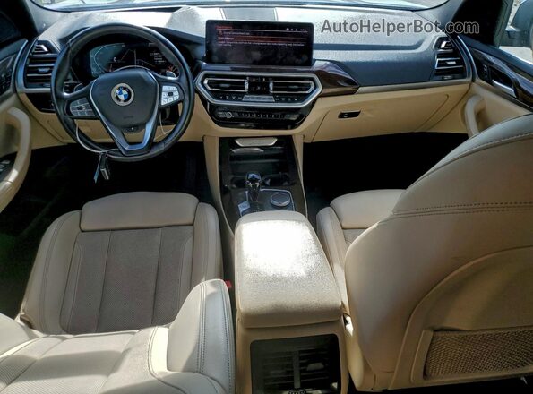 5UX53DP06N9J31106 2022 BMW X3 Синий Вид панели приборов
