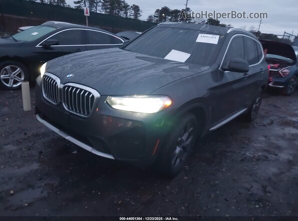 5UX53DP08N9J11794 2022 BMW X3 Серый Передняя левая четверть