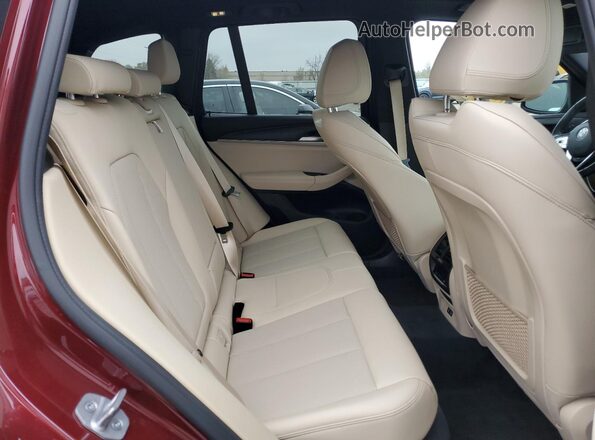 5UX53DP08N9K62621 2022 BMW X3 Темно-бордовый Вид задней части салона