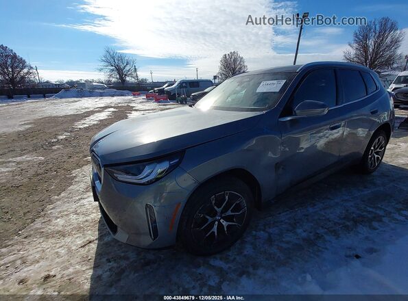 5UX53GP08S9075781 2025 BMW X3 Gray Передня ліва чверть