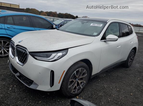 5UX53GP09S9043549 2025 BMW X3 White Przód lewy